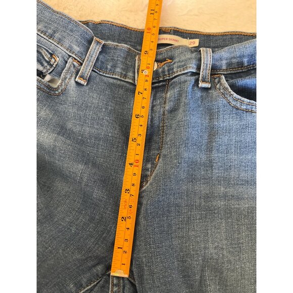 Levi’s 710 Super‎ Skinny Distressed Mid-Rise Stretch Jeans Size 29 - Picture 5 of 11